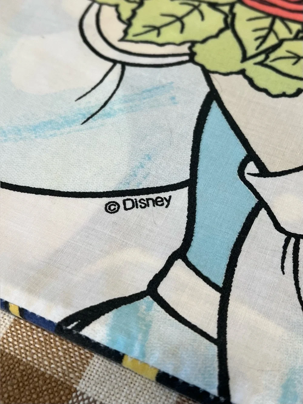 Vintage 90s Disney Princess Belle Beauty & the Beast Pillowcase Bedroom Bedding